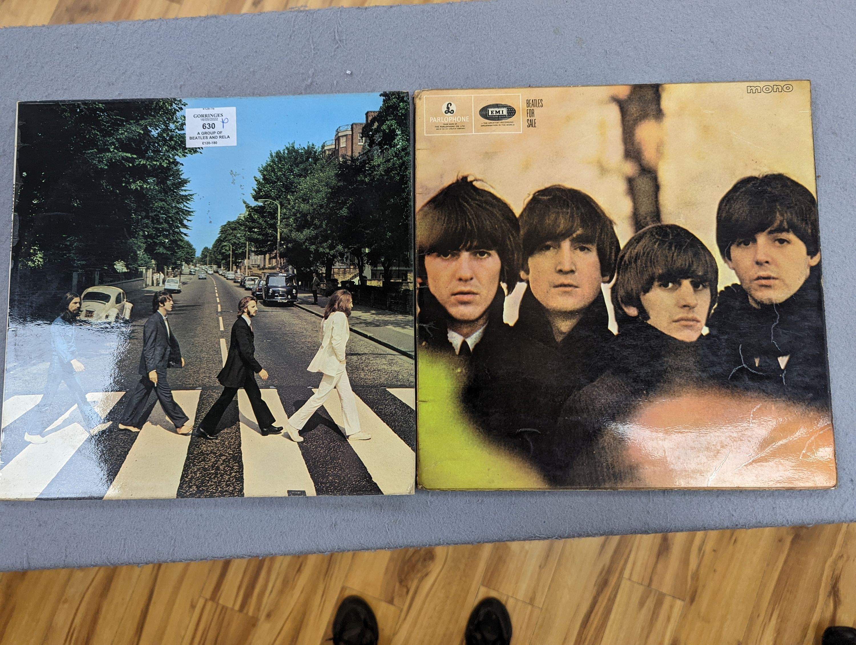 A group of Beatles and related vinyl LP's